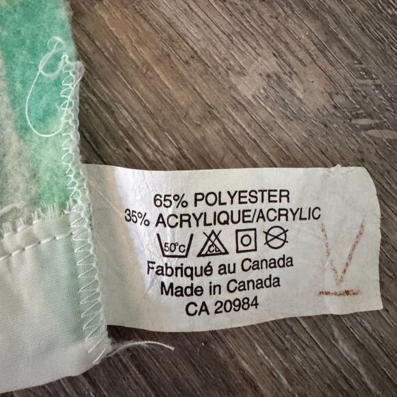 DISNEY Baby Kids Baby Blanket Vintage Crib‎ Winnie The Pooh Bear Satin Trim 90s - Picture 4 of 4